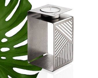 KARL - geometric candle holder. Housewarming gift. Modern Tea Light Holder