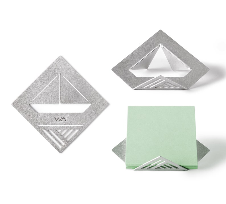 Unusual Origami Style Geometric Memo Note Holder Etsy