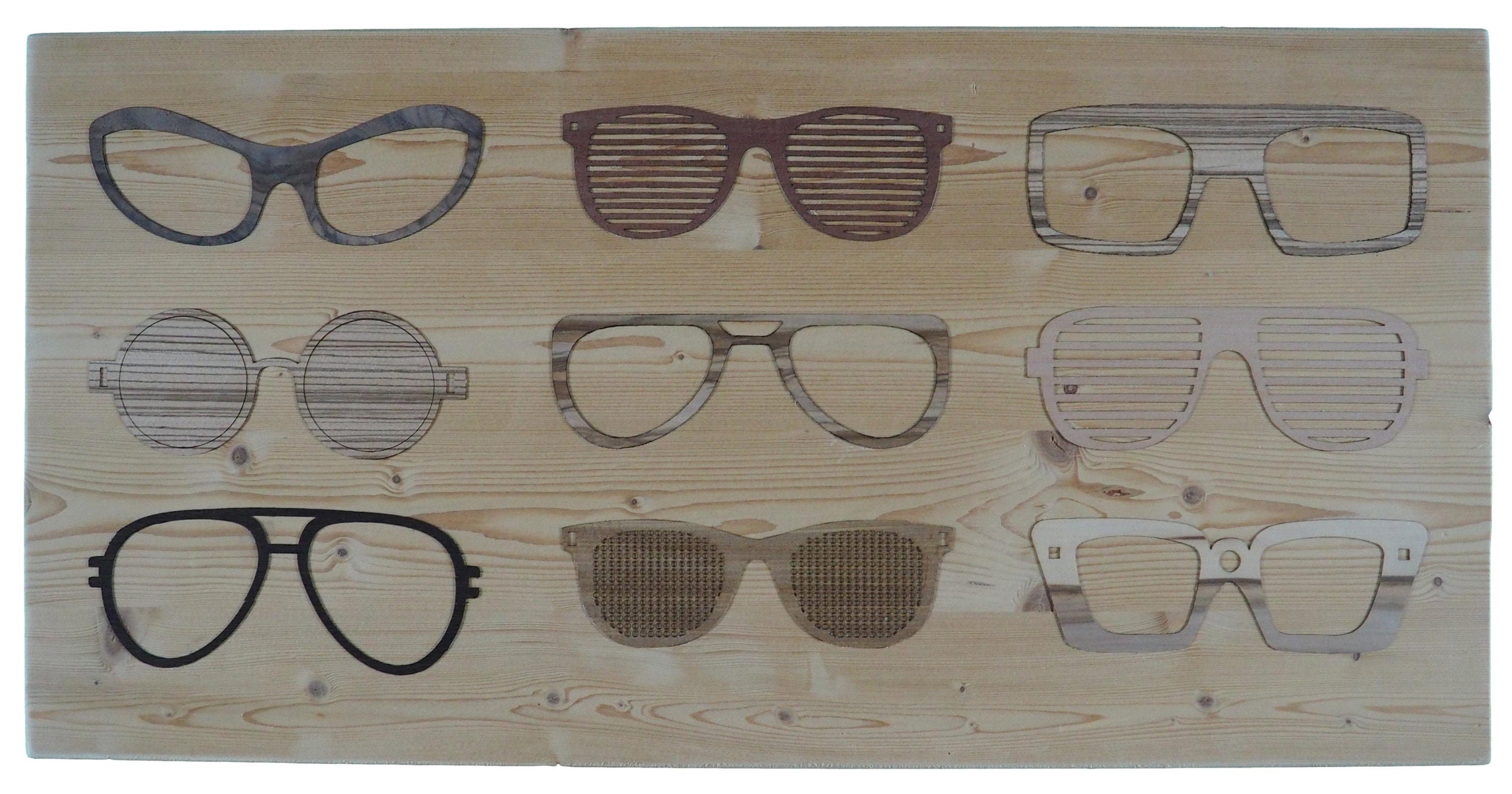 Decoración de pared de madera Mira a través de diferentes | Etsy