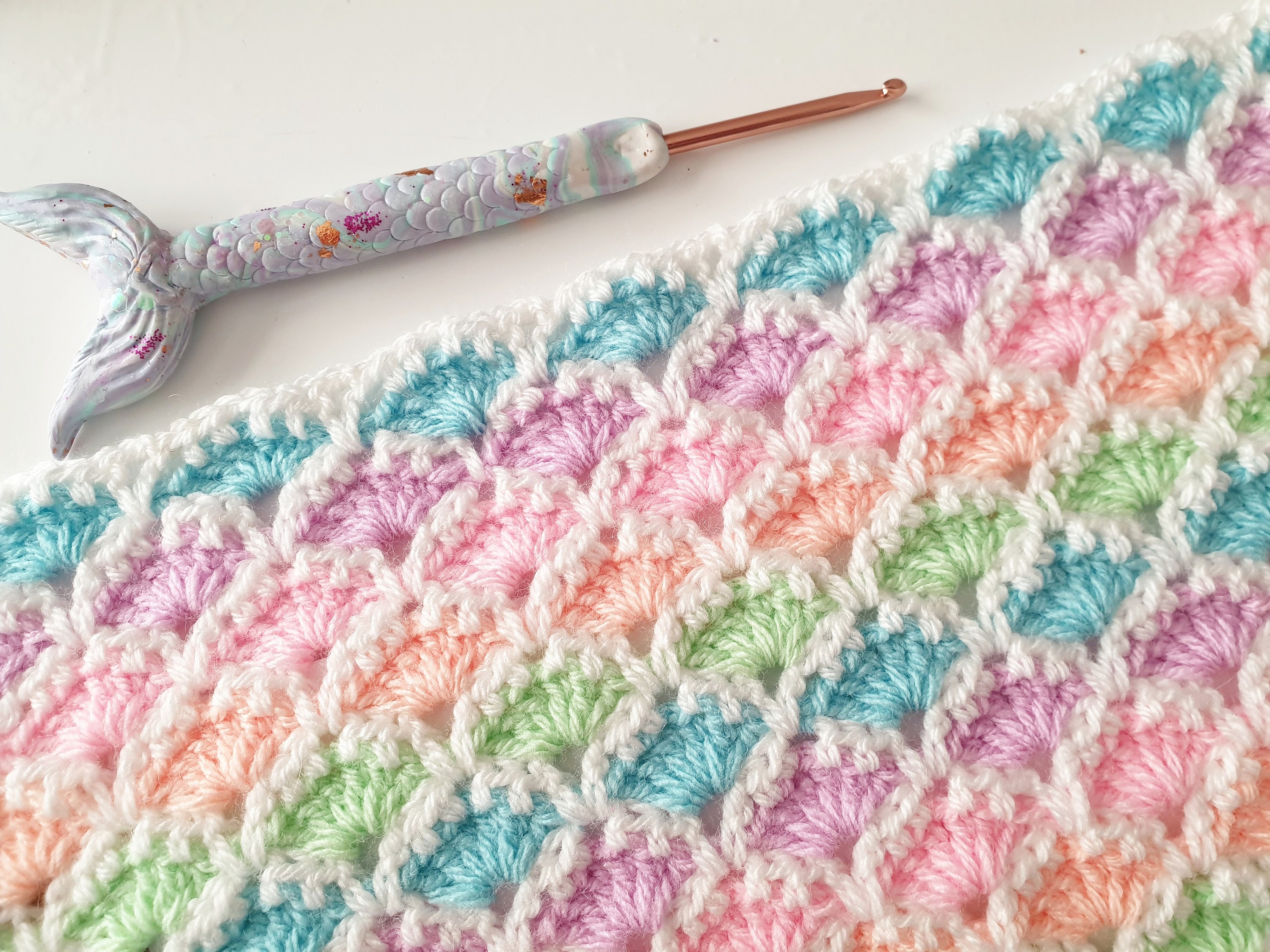 30+ Easy Crochet Baby Blanket Patterns • Mermaids & Monkeys