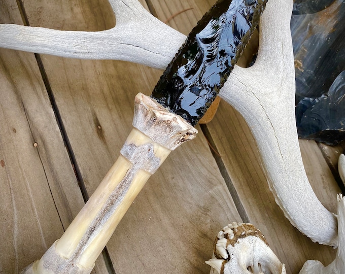 Aztec Apocalypto Inspired Knife Inca Flint Knapped Obsidian Blade Etsy