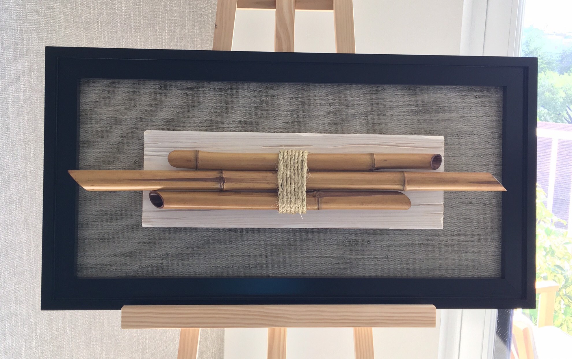 Framed Art, Decor Artwork, Bamboo Art, Handmade Artwork, Home Decor