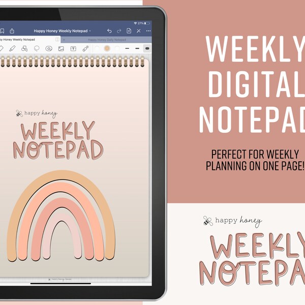 Ipad With Notepad Etsy