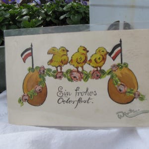Antica cartolina di Pasqua, decorazione pasquale shabby