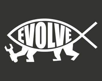 Evolve Fish Sticker