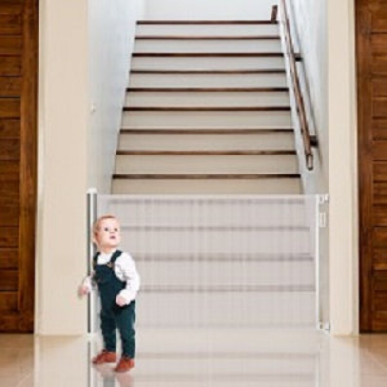 Retractable Baby Gate 71 x 39Mesh Indoor Outdoor Etsy