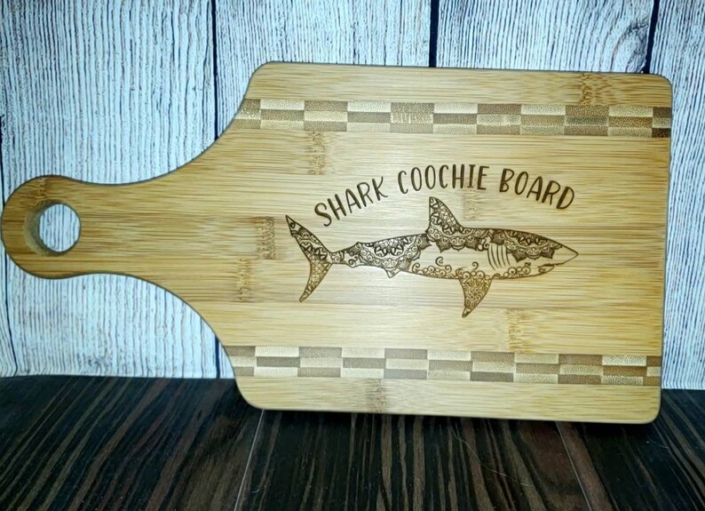 Download Inlay Bamboo Shark Coochie Board Kitchen Dining Home Living Delage Com Br