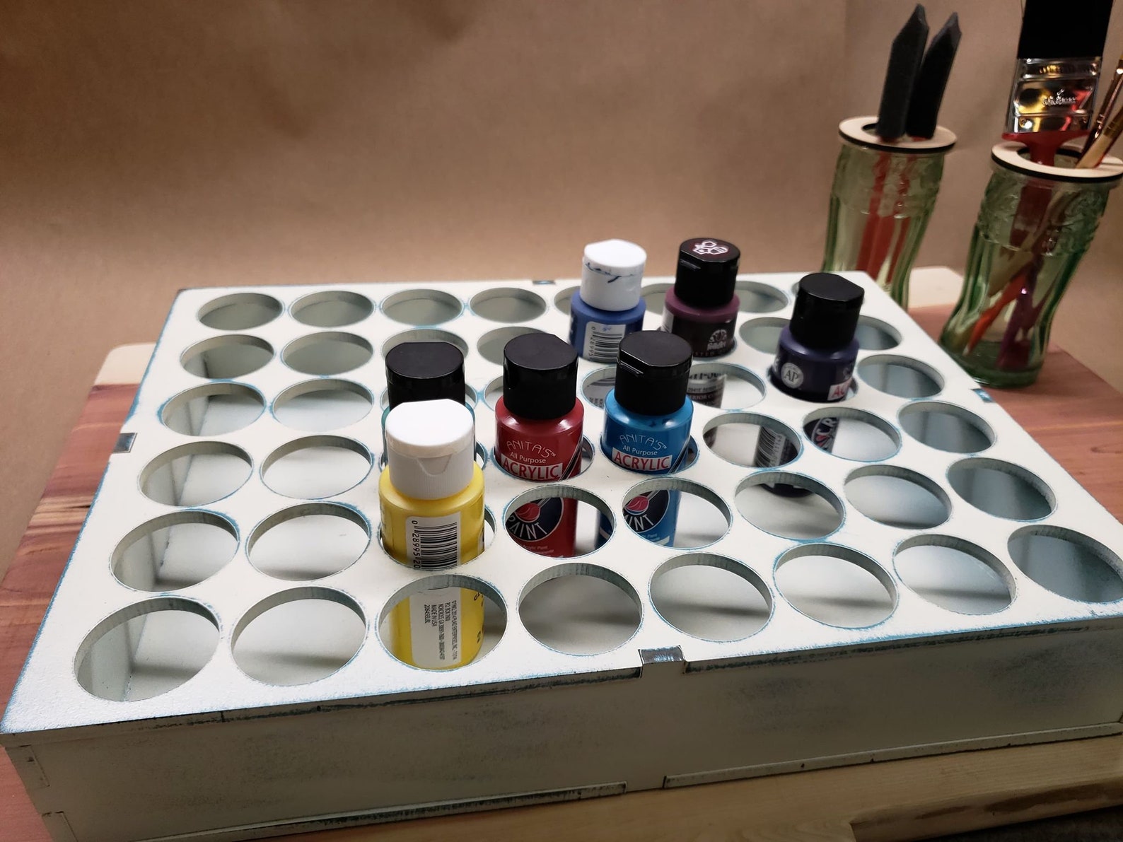 Acrylic paint bottle holder Etsy