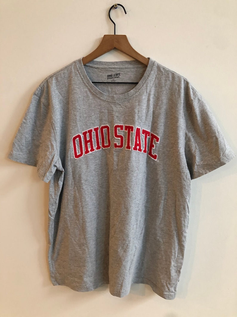 Grey Ohio State Buckeyes Graphic Tee Shirt