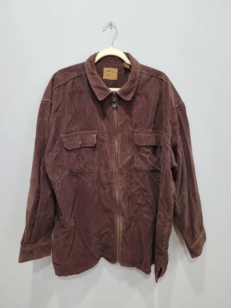 Bay Vintage Brown Corduroy Zip 