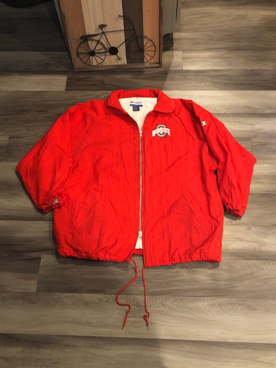 Scarlet Red Buckeyes Champion Long Raincoat