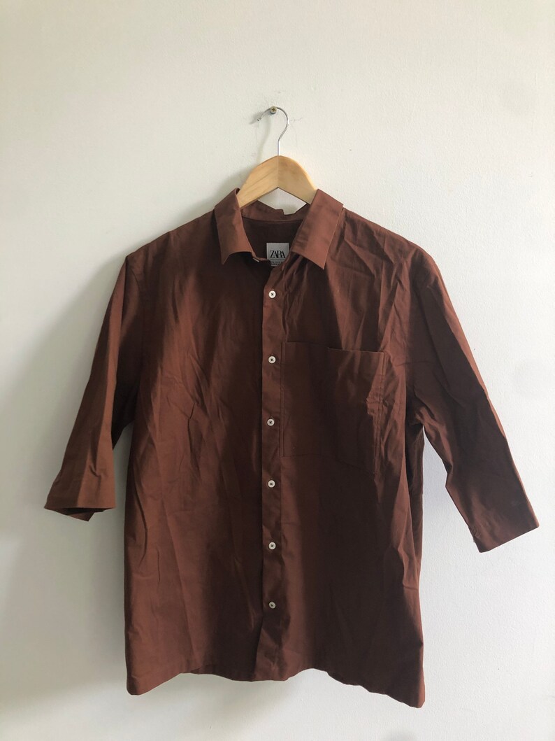 zara half sleeve shirt