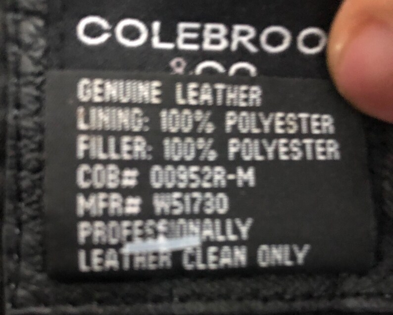 Colebrook and Co Genuine Leather Jacket Trench