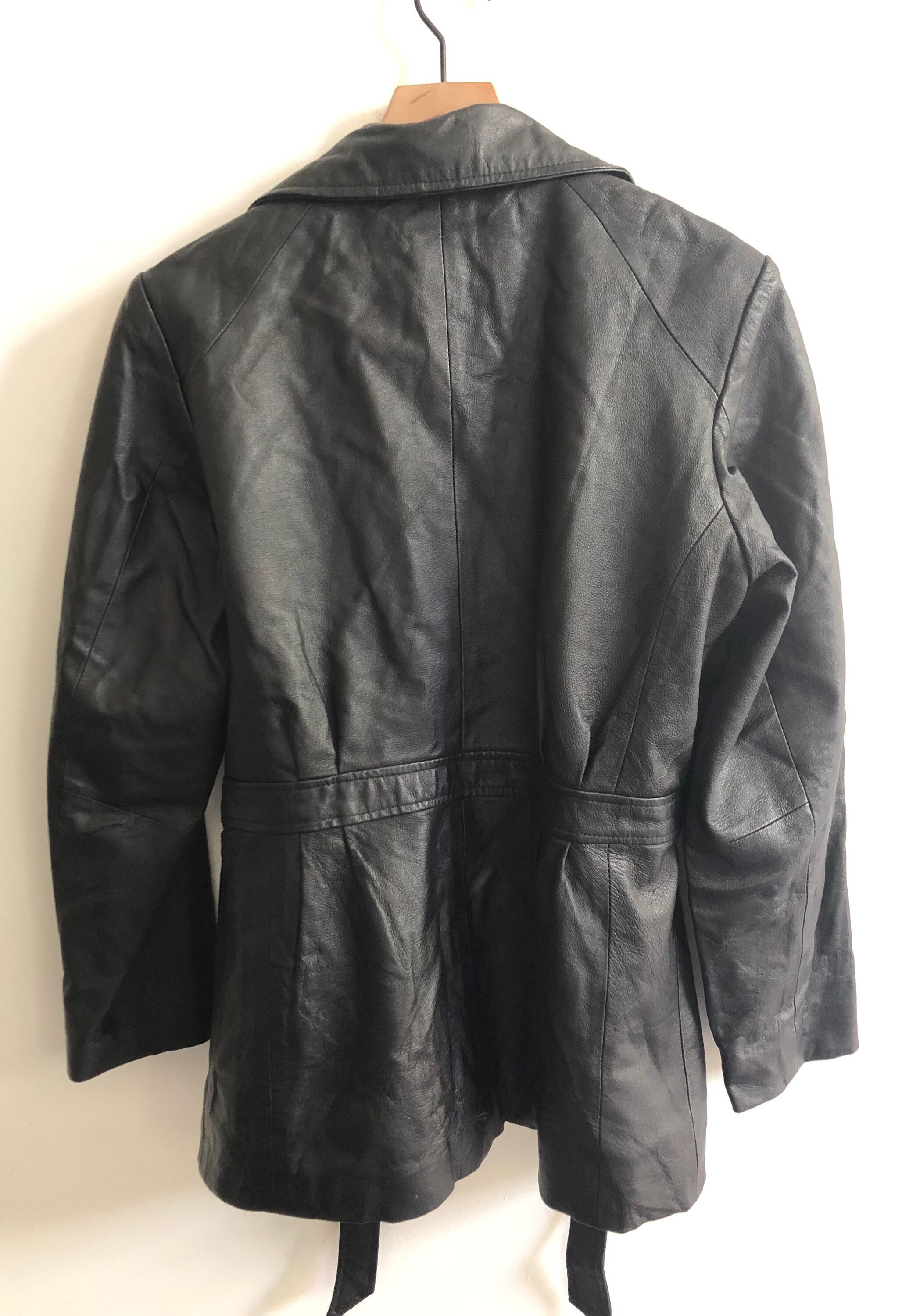 Colebrook and Co Genuine Leather Jacket Trench Etsy New Zealand