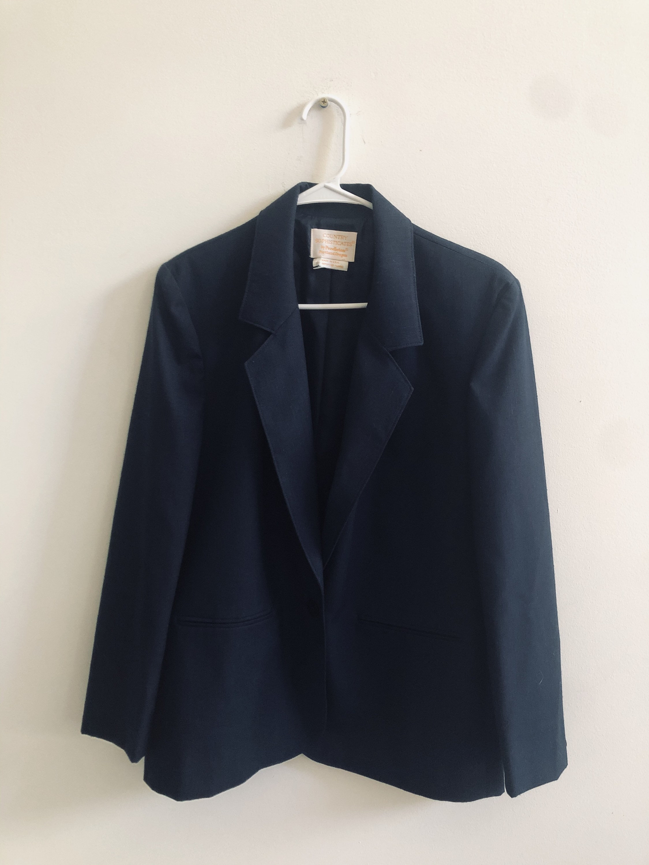 Vintage Pendleton Country Sophisticates Womens Blue Blazer