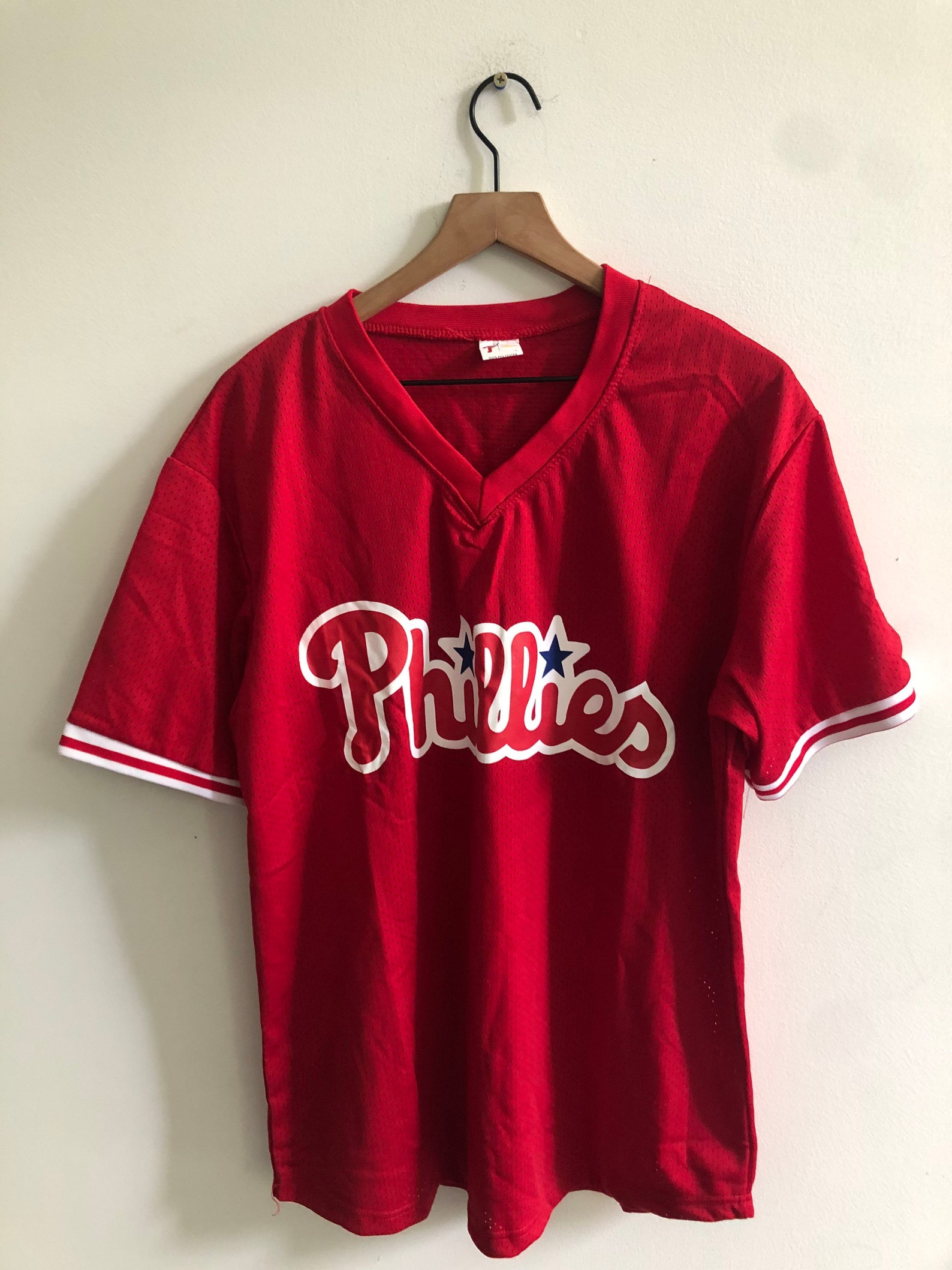 Phillies MLB Red Jersey Shirt Etsy