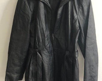 colebrook essentials leather coat