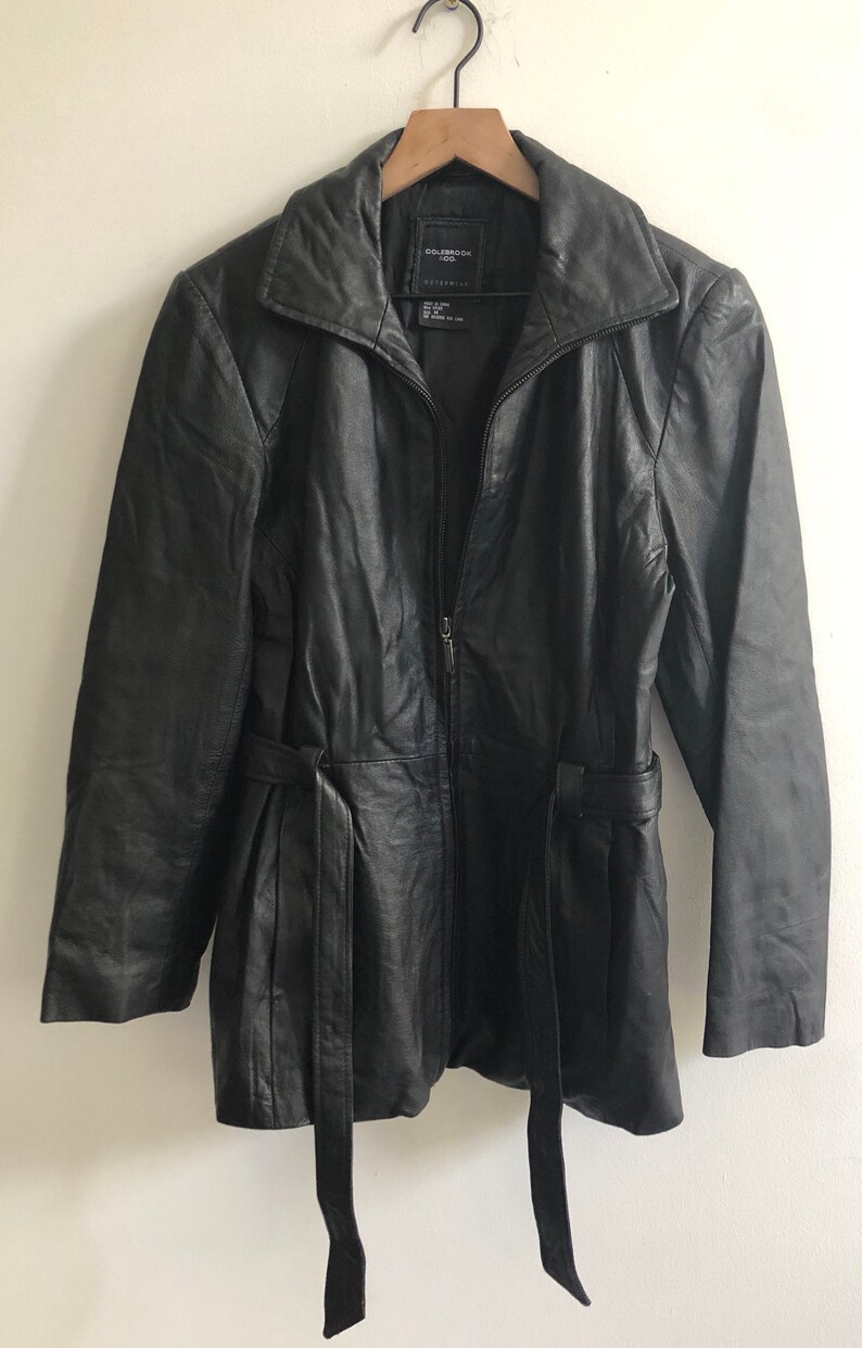 Colebrook and Co Genuine Leather Jacket Trench