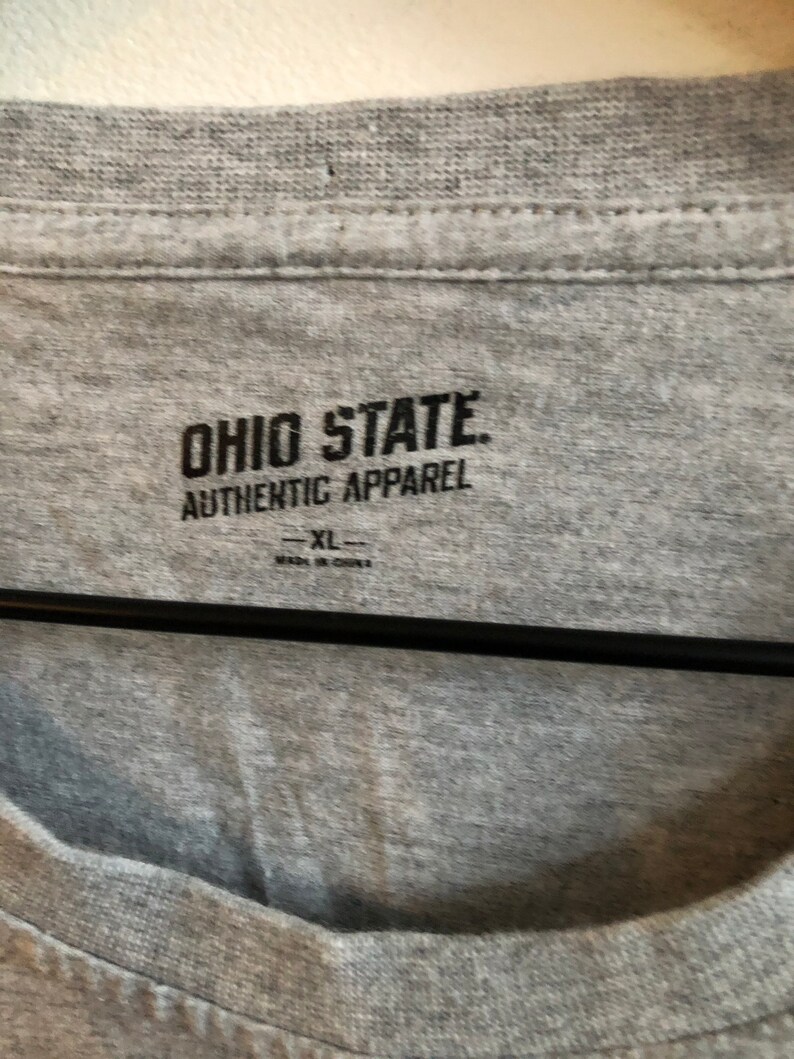 Grey Ohio State Buckeyes Graphic Tee Shirt