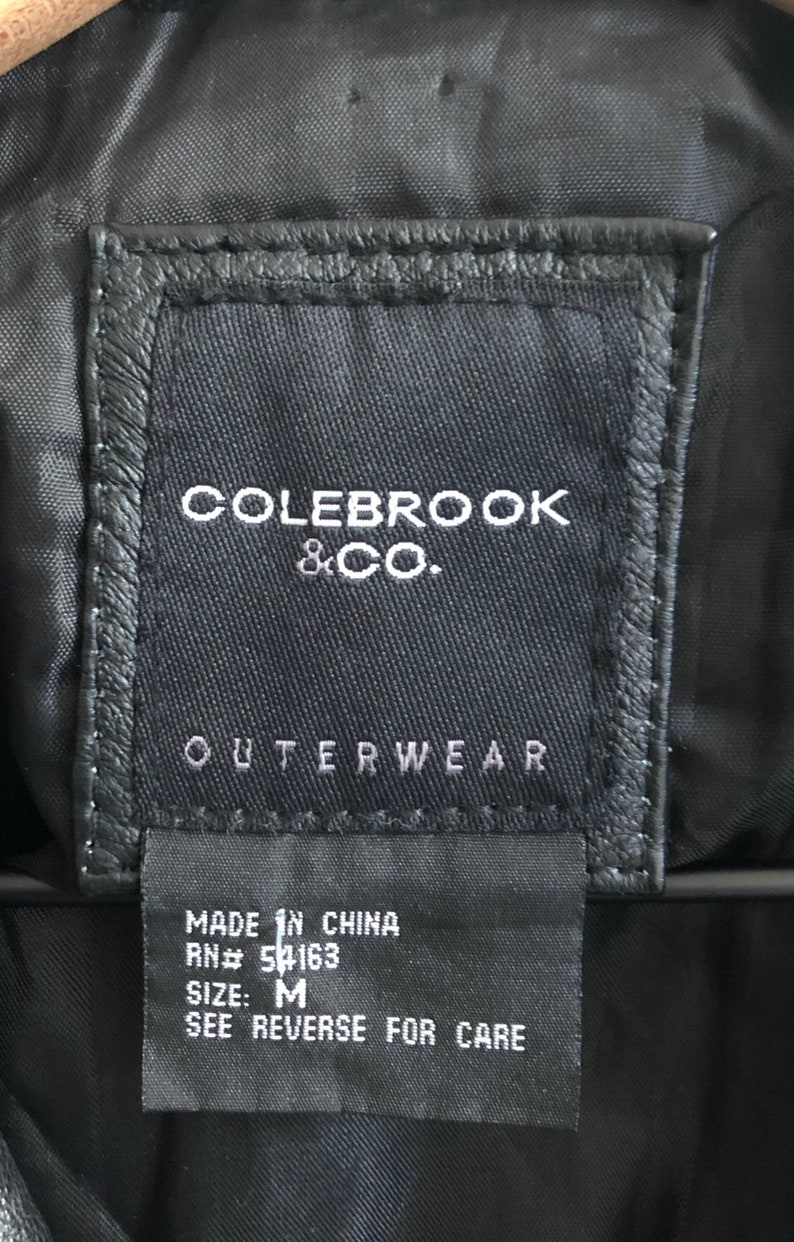 Colebrook and Co Genuine Leather Jacket Trench