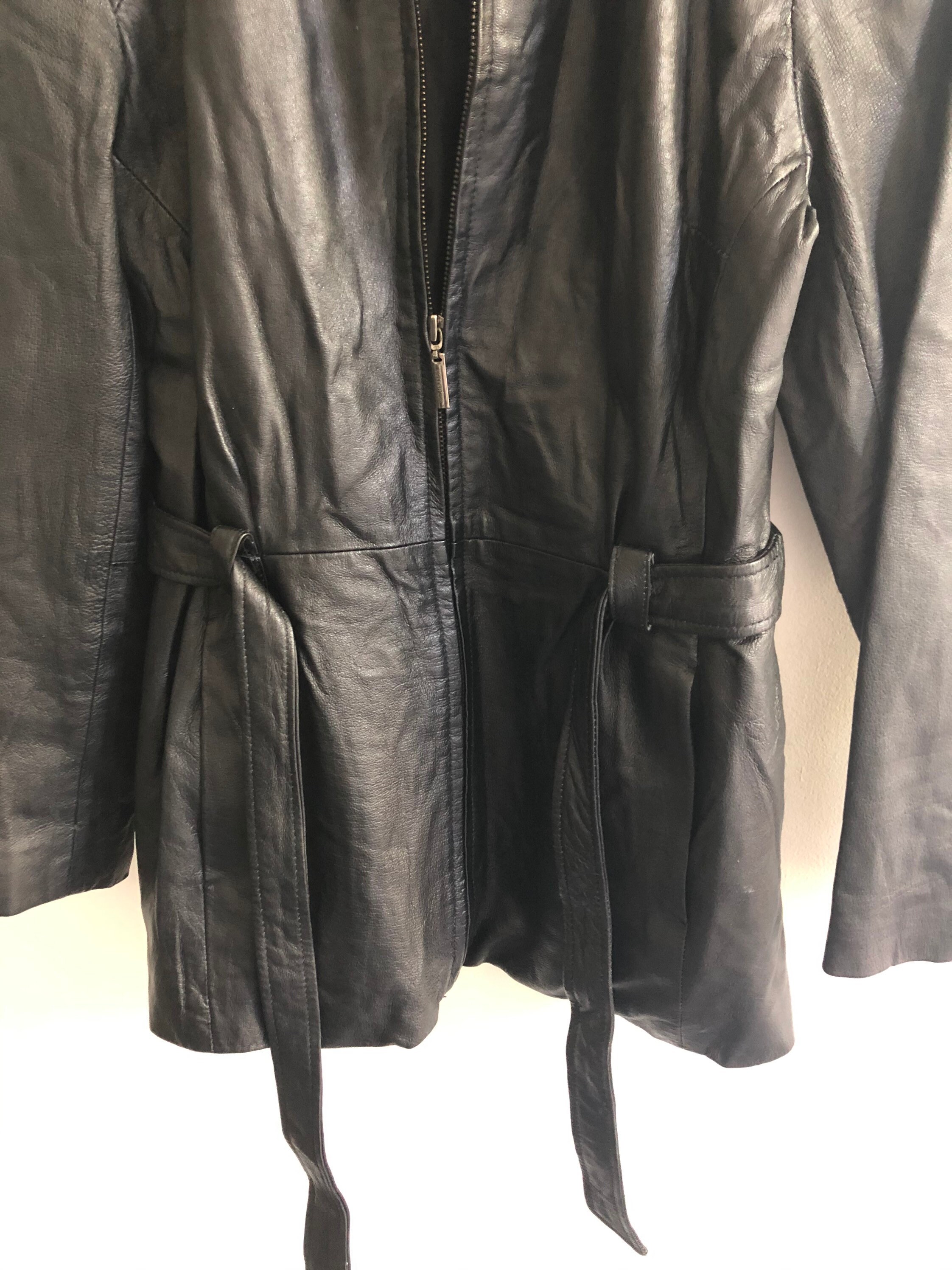 Colebrook and Co Genuine Leather Jacket Trench - Etsy New Zealand