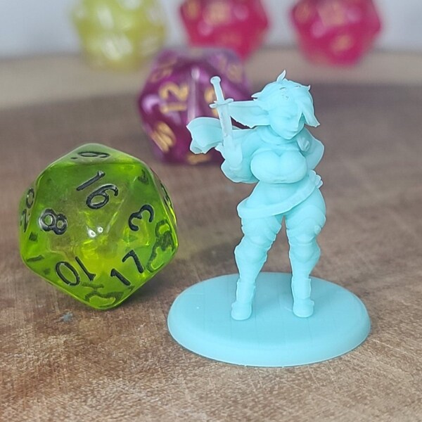 Meryl the Goblin Rogue | 32mm | RESIN | Twin Goddess Minis- Forgotten Realms, Pathfinder