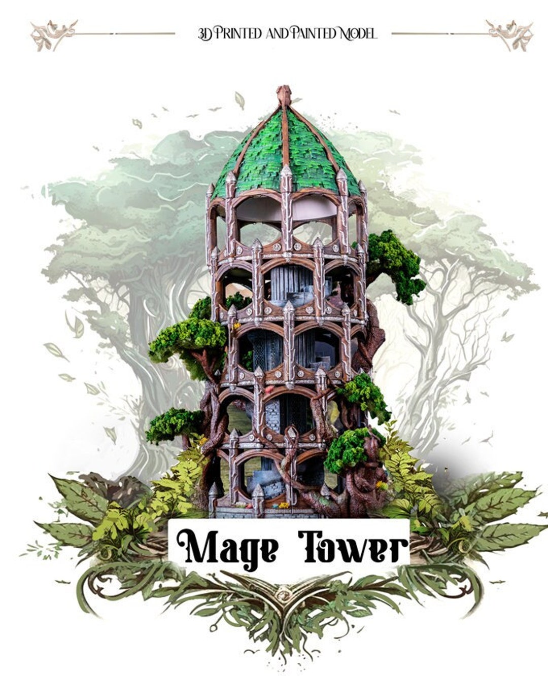 Mage Tower Eversong the Hidden City Elven Tower Pathfinder, Frostgrave