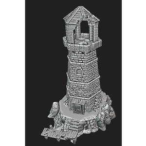 Abandoned Lighthouse | EC3D | DnD, 5E, Dungeons and Dragons, Pathfinder, Dark Fantasy, Frostgrave, Mordheim, Death Haven
