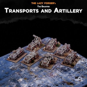 Transports & Artillery - Battlefields of Tomorrow - 6mm - 10mm - The Lazy Forger