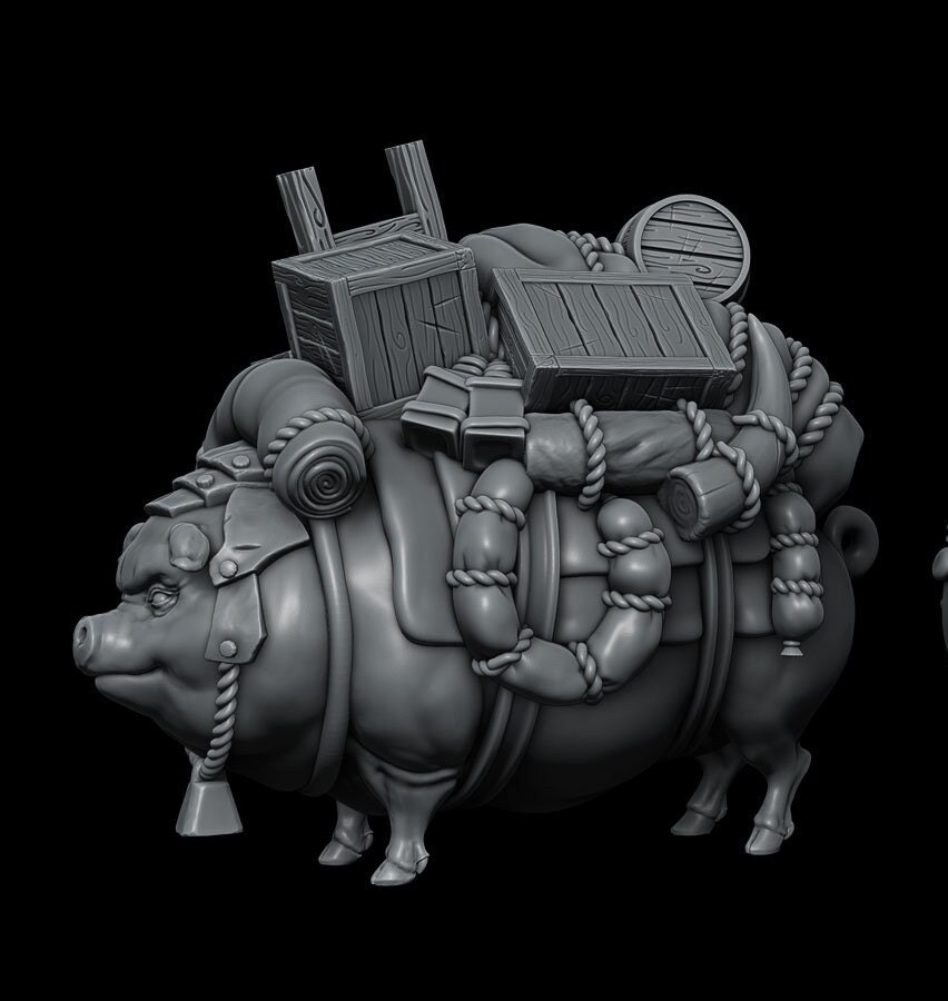 Pack Pig - 2 Versions - Heros and Henchmen - RESIN - Rocket Pig Games D ...