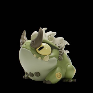 Kaerii - Monster Toad | Grumpii | Chonki Boi Mini | Art Toy | Chibi