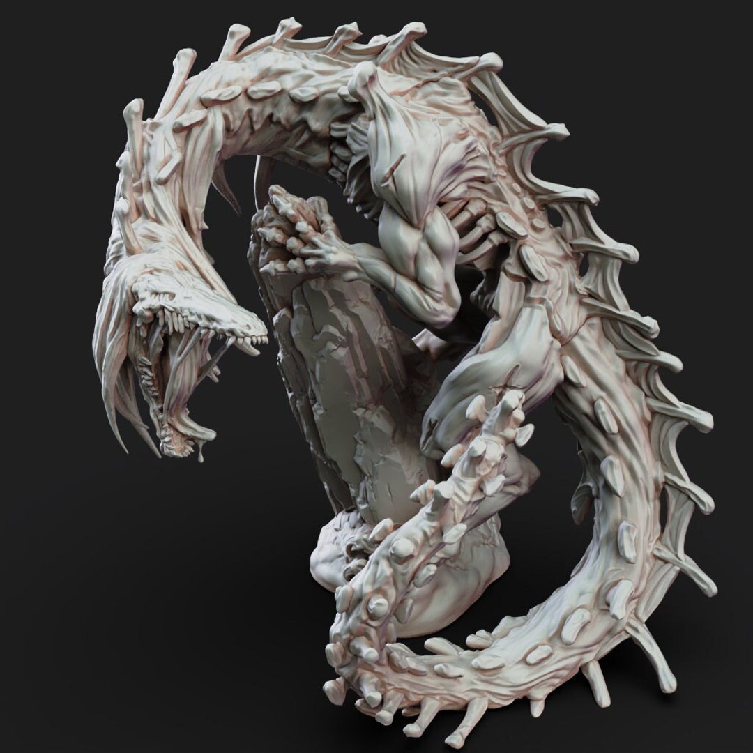 Hard to Kill Lizard | 32mm | Tarrasque for Dungeons and Dragons or ...