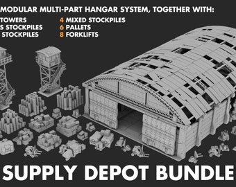Logistics Depot Bundle - Full Spectrum Dominance - Battlefields of Tomorrow - 6mm - 10mm - The Lazy Forger