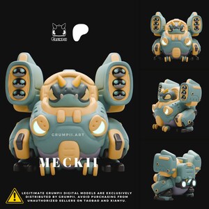 Meckii - Armored Grumpii | Grumpii | Chonki Boi Mini | Art Toy | Chibi