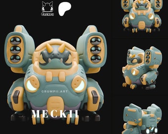 Meckii - Armored Grumpii | Grumpii | Chonki Boi Mini | Art Toy | Chibi