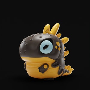Hanzakii - Giant Salamander | Grumpii | Chonki Boi Mini | Art Toy | Chibi