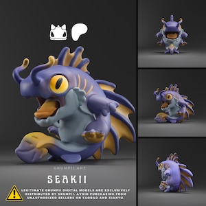 Seakii - Deep Sea Monsters | Grumpii | Chonki Boi Mini | Art Toy | Chibi
