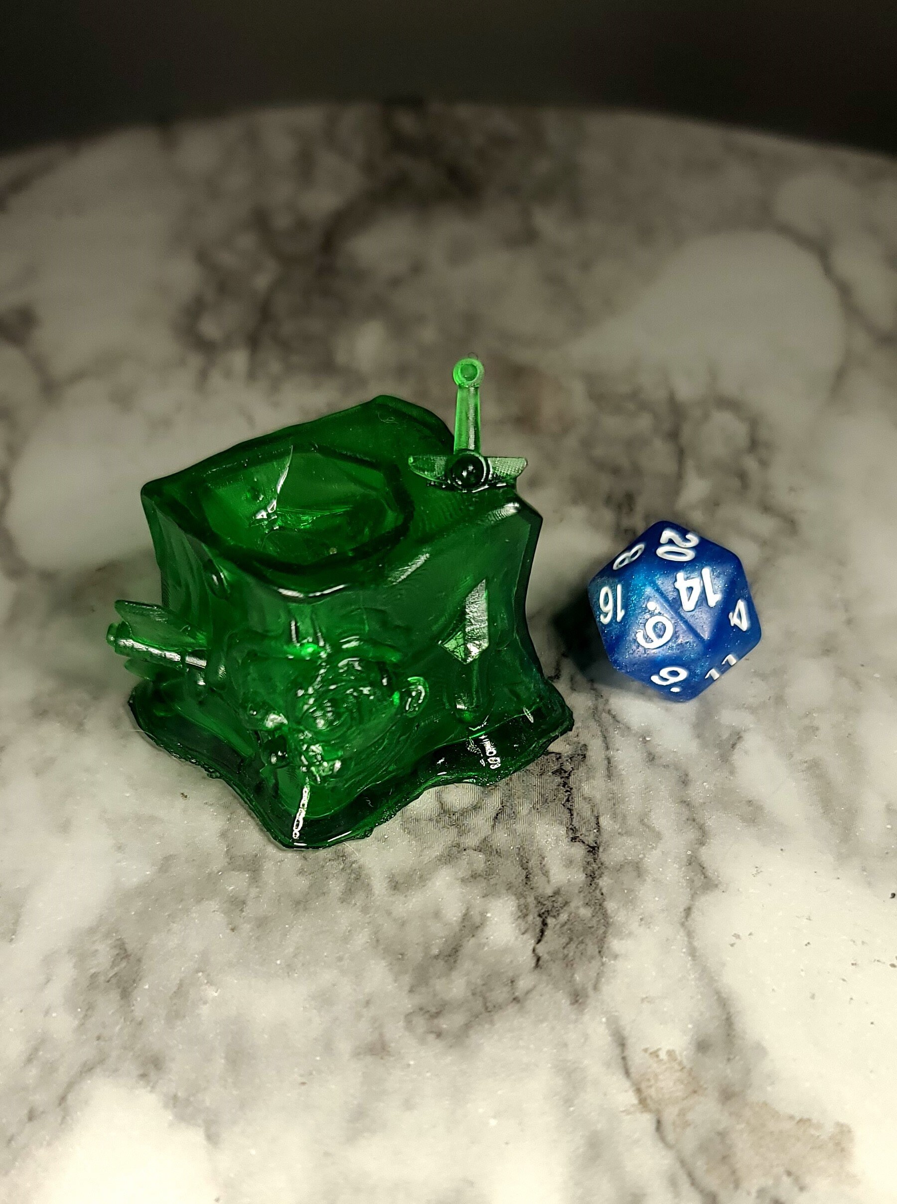 Gelatinous Cube RESIN DiceHeads Chibi Dice Jail Etsy