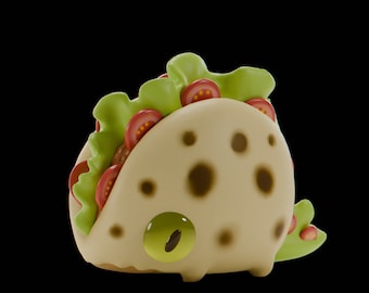 Tacopii - Fish Taco | Grumpii | Chonki Boi Mini | Art Toy | Chibi