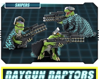 Raygun Raptors Snipers | 28/32mm | Treadhead Rad | Velociraptor