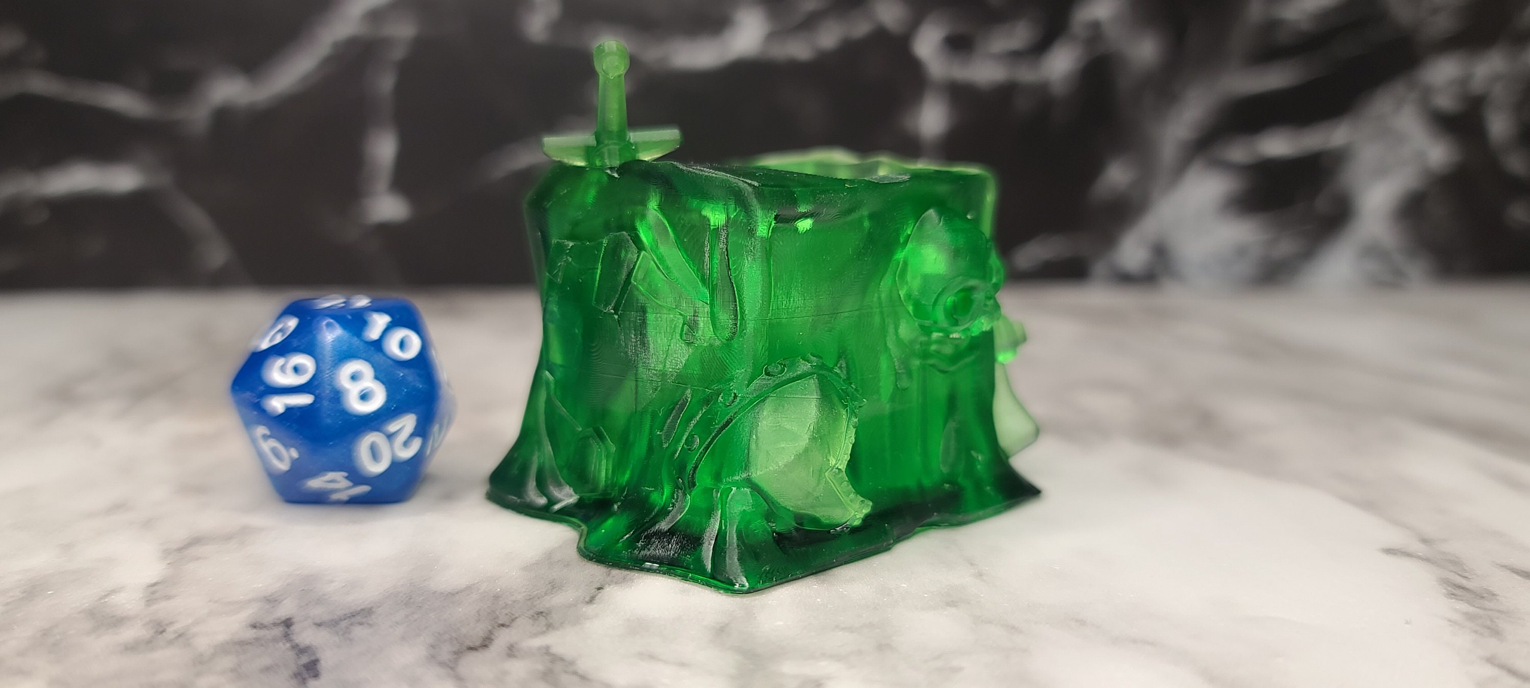 Gelatinous Cube RESIN DiceHeads Chibi Dice Jail Etsy