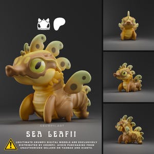Sea Leafii - Deep Sea Monsters | Grumpii | Chonki Boi Mini | Art Toy | Chibi
