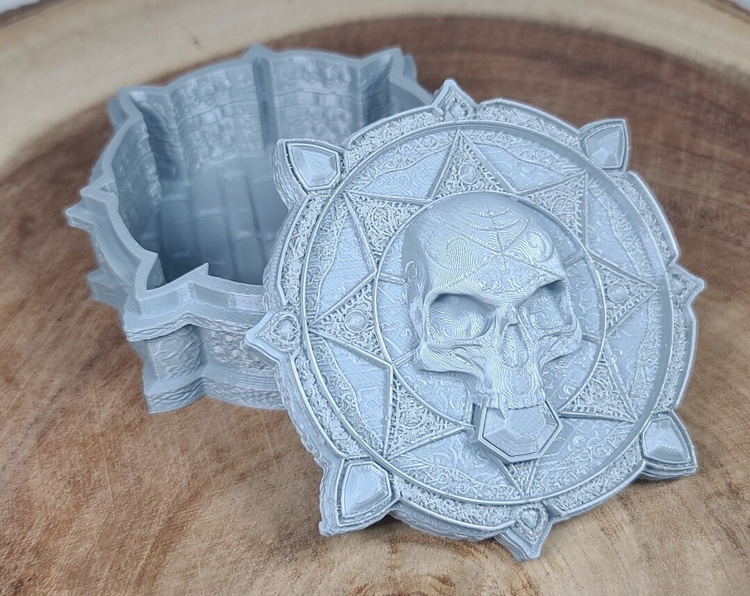 Necro Skull Dice Box Dice Vault DND Etsy