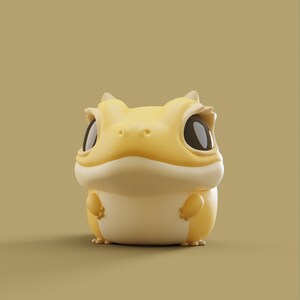 Gecko | Grumpii | Chonki Boi Mini | Art Toy | Chibi