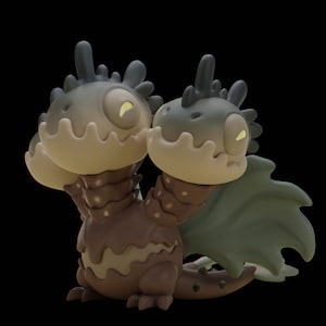 Triplii | Leaf Hydra | Grumpii | Chonki Boi Mini | Art Toy | Chibi