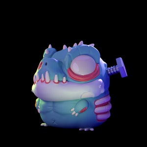 Zombii | Grumpii | Chonki Boi Mini | Art Toy | Chibi
