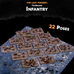 Infantry Set - Enlisted Army - Battlefields of Tomorrow - 6mm - The Lazy Forger