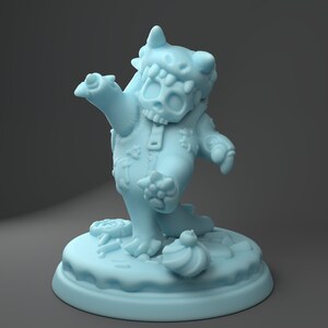 Garry the Skeleton Tarrasque Costume - Stacy the Succubus   | 32mm | RESIN | Twin Goddess Minis- Forgotten Realms, Pathfinder