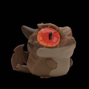 Satanic Leafii | Satanic Leaf-tailed Gecko | Grumpii | Chonki Boi Mini | Art Toy | Chibi