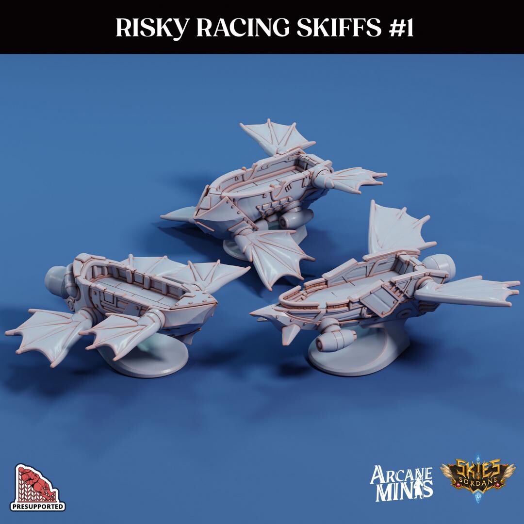 Striker R Skiffs Risky Racer Skiffs - Mini Version | Arcane Minis -skies of Sordane ...